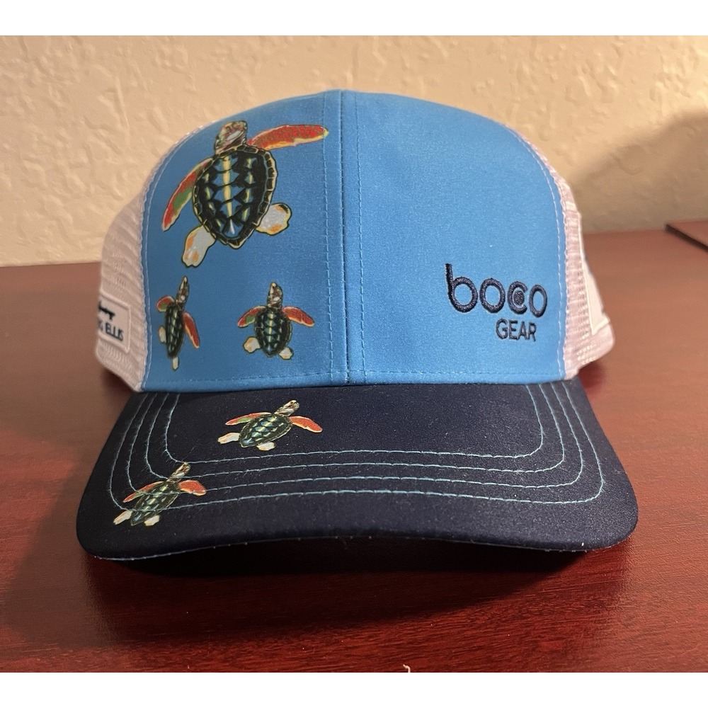 Boco Gear Hat Snap Back Mesh Turtle Kiawah‎ Island Boating